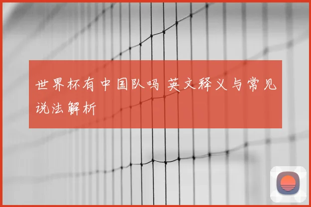 世界杯有中国队吗 英文释义与常见说法解析